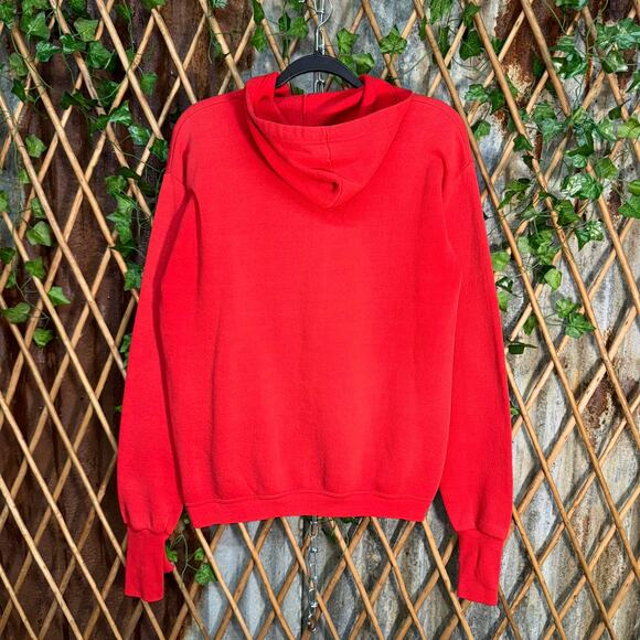 Vintage Y2K handcuffs thumb holes 1990s essential hoodie - Picture 2 of 4